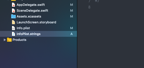 Add new InfoPlist.strings