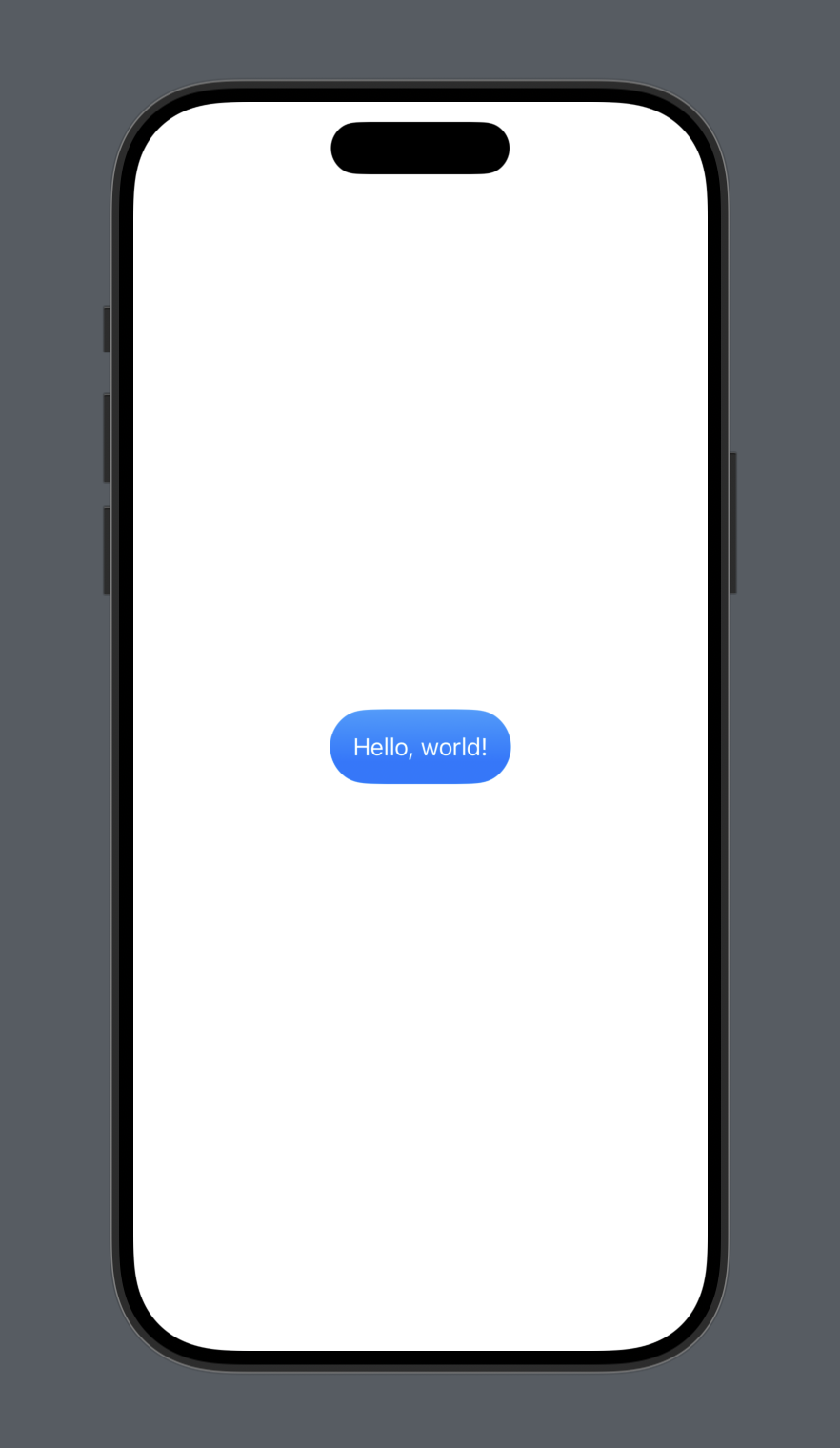 캡슐 모양의 파란색 그라데이션 배경이 있는 텍스트